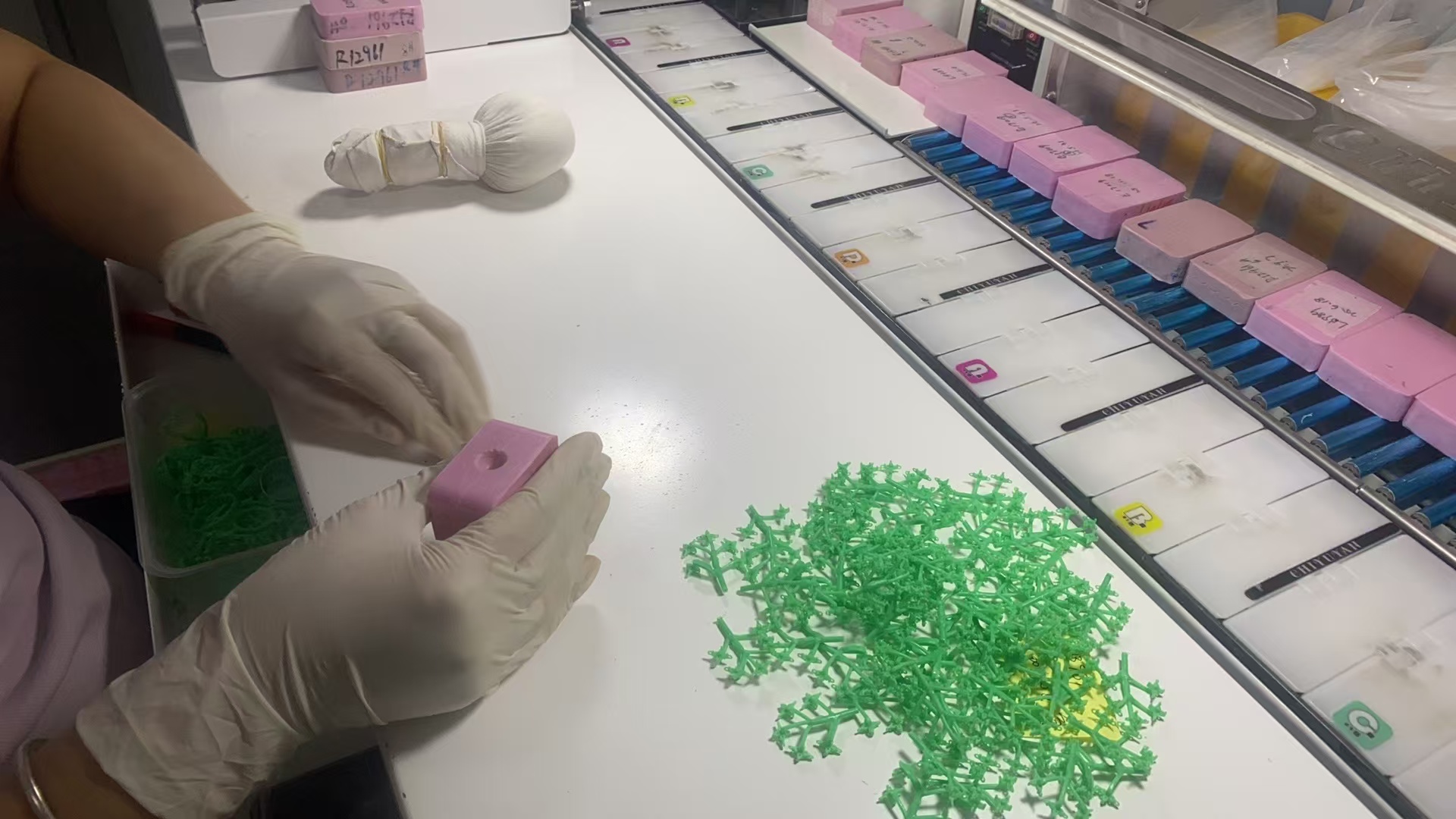 Wax preparation workshop photograph